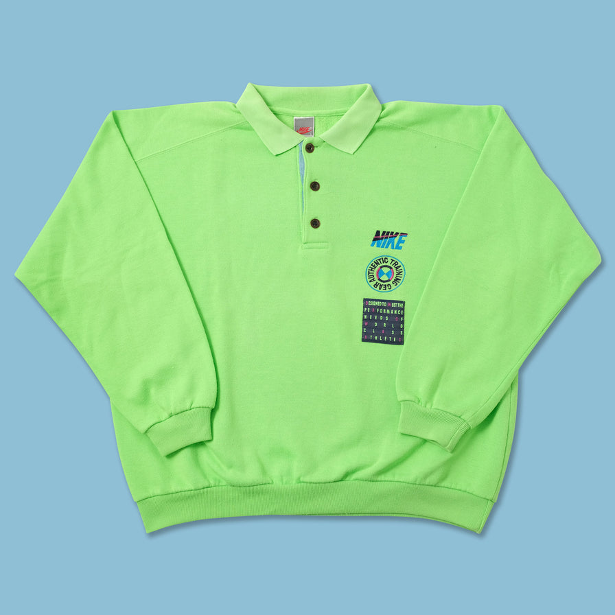 Vintage Nike Polo Sweater Large 