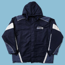 Vintage Seattle Seahawks Padded Jacket Large 