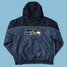 Vintage Seattle Seahawks Padded Jacket Large 