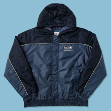 Vintage Seattle Seahawks Padded Jacket Large 