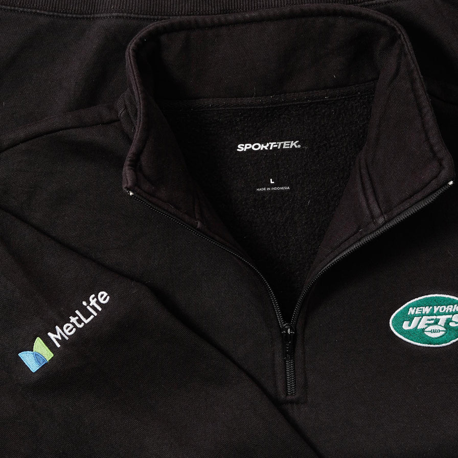 New York Jets Q-Zip Sweater Large 