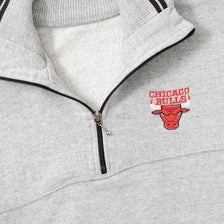 Vintage Chicago Bulls Q-Zip Sweater Medium 