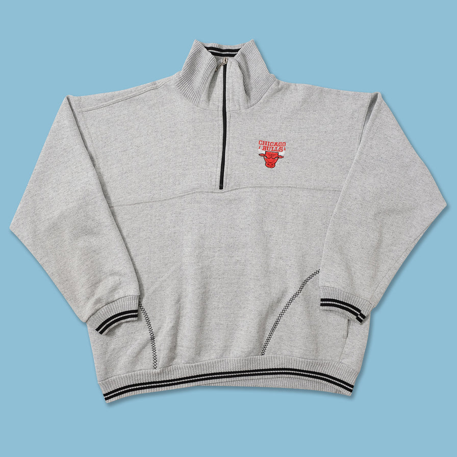 Vintage Chicago Bulls Q-Zip Sweater Medium 