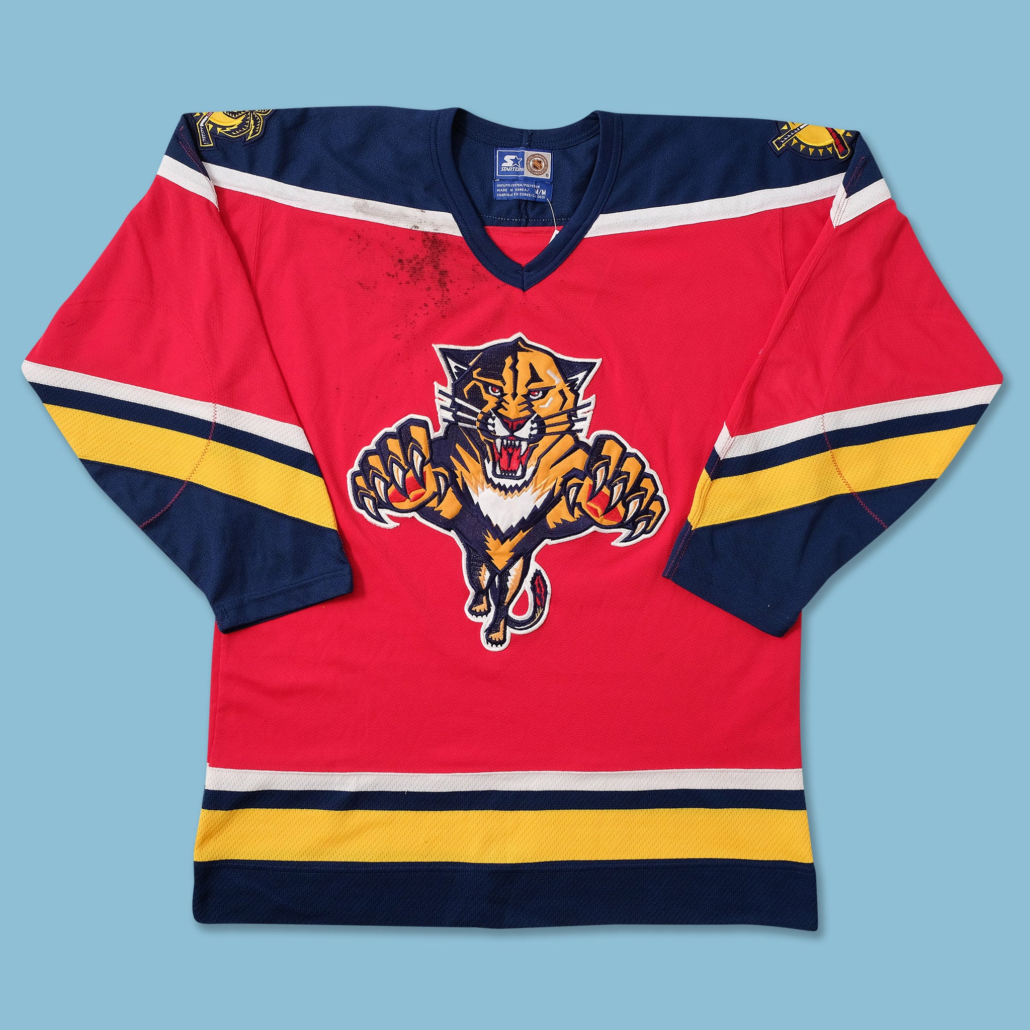 1990s Starter Florida Panthers Jersey Size Small — TALES FROM THE THRIFT