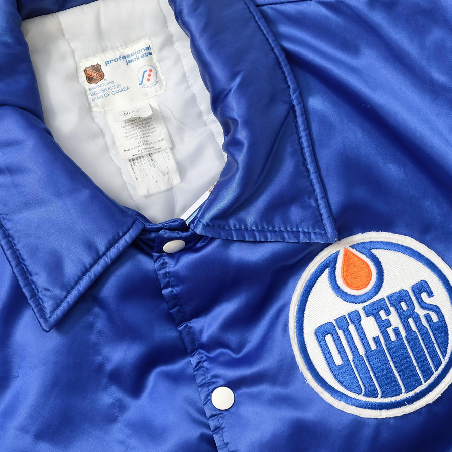 Vintage Edmonton Oilers Padded Jacket XLarge 