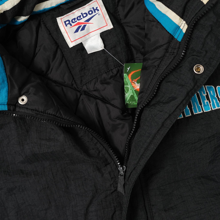 VIntage Reebok Panthers Padded Windbreaker XLarge 