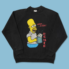 Vintage Homer Simpson Sweater Medium 