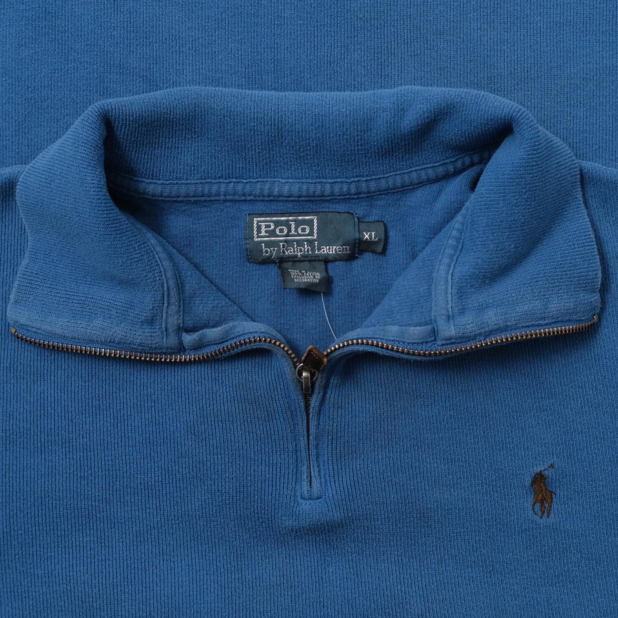 Polo Ralph Lauren Q-Zip Knit Sweater Large 