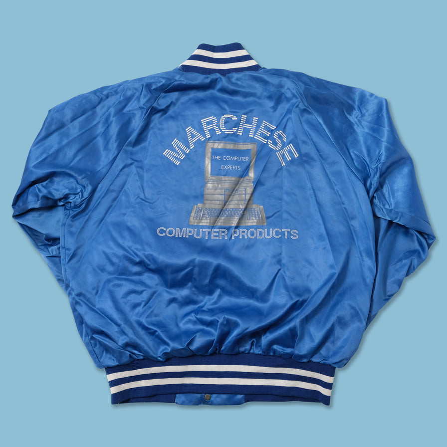 Vintage Satin College Jacket Large 