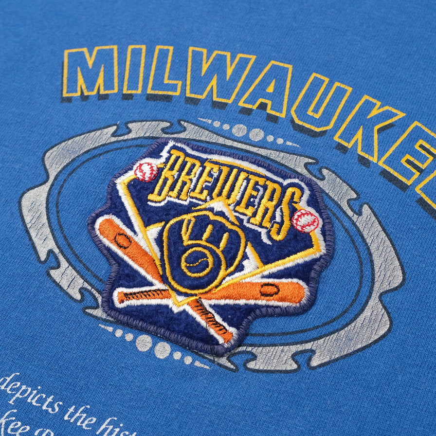 Vintage Nutmeg Milwaukee Brewers T-Shirt XLarge 