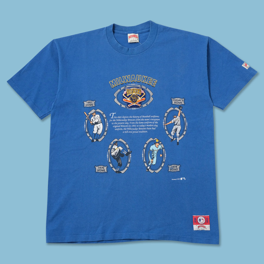 Vintage Nutmeg Milwaukee Brewers T-Shirt XLarge 