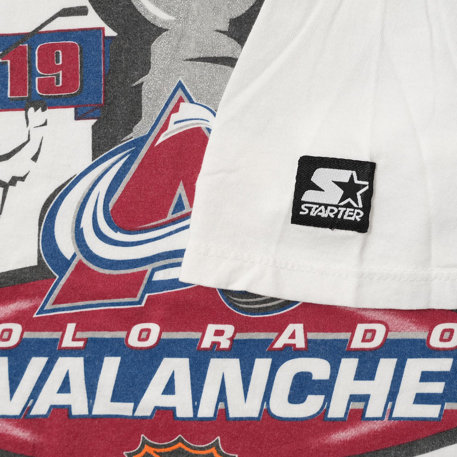 1996 Starter Colorado Avalanche Champions T-Shirt Large 