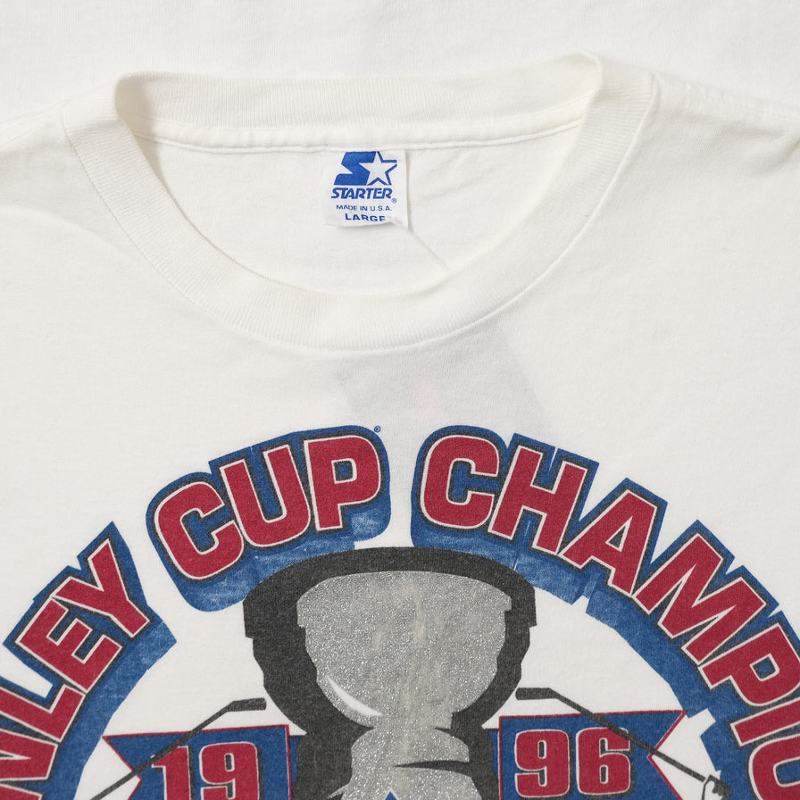 1996 Starter Colorado Avalanche Champions T-Shirt Large 