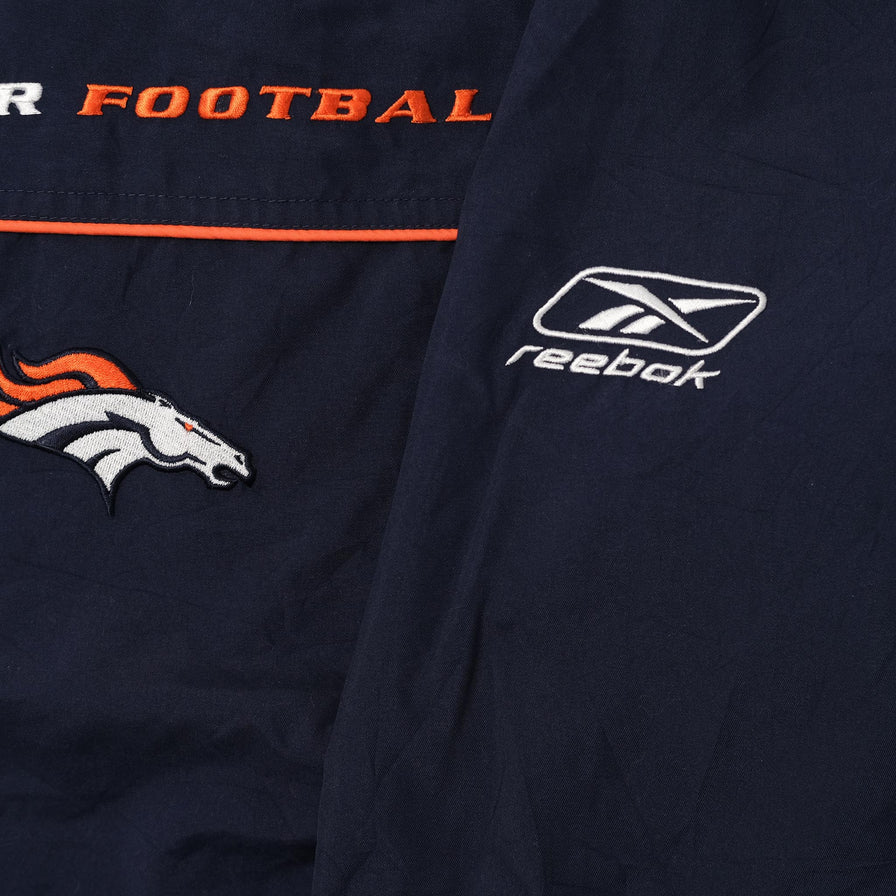 Vintage Reebok Denver Broncos Windbreaker Large 