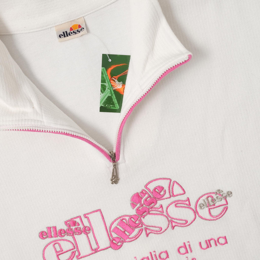Vintage Ellesse Q-Zip Sweater Small 