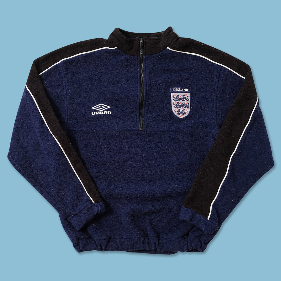 Vintage Umbro England Q-Zip Fleece Small | Double Double Vintage