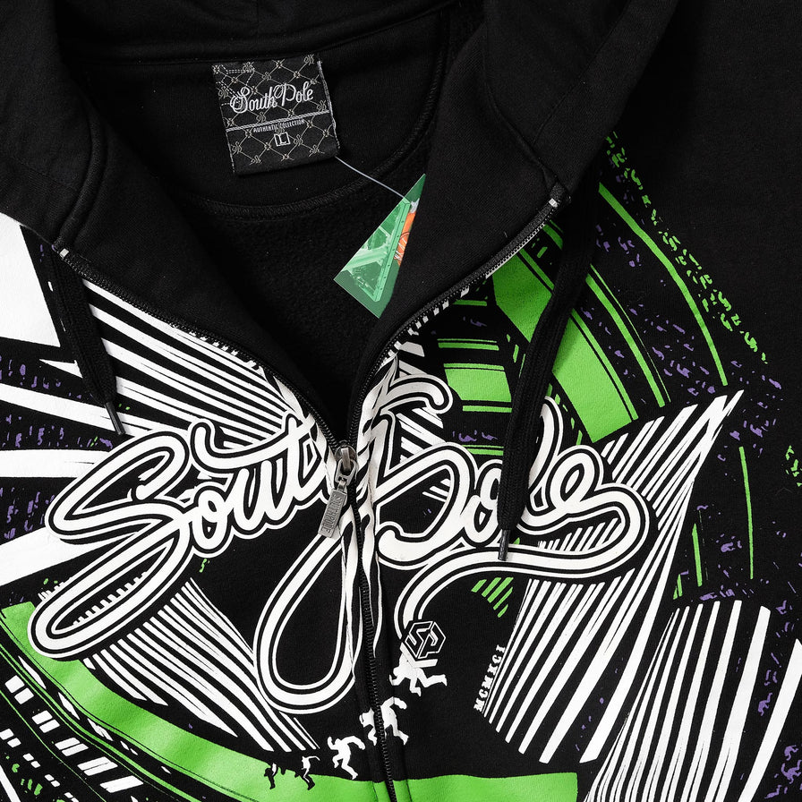 Vintage Southpole Zip Hoody Large 