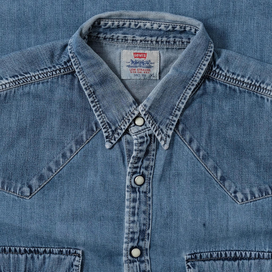 Vintage Levi's Denim Shirt XLarge Double Double Vintage