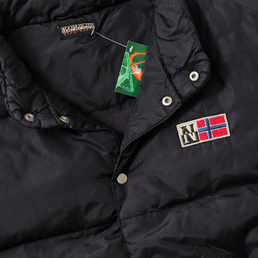 Vintage Napapijri Puffer Vest XLarge 