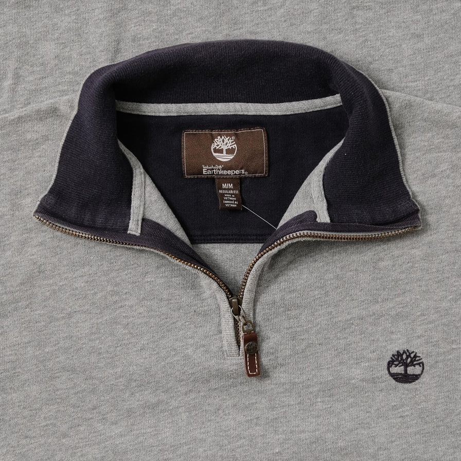 Vintage Timberland Q-Zip Sweater Small 