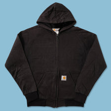 Vintage Carhartt Velour Lined Hooded Jacket Medium 