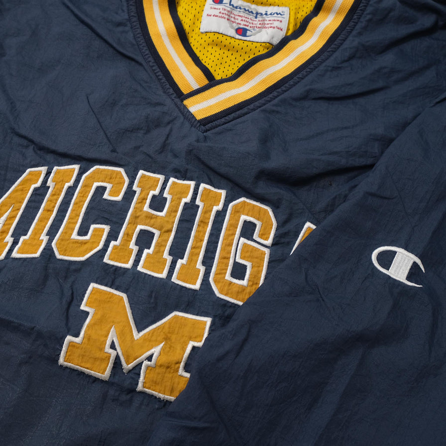 Vintage Champion Michigan Wolverines Windbreaker XLarge 