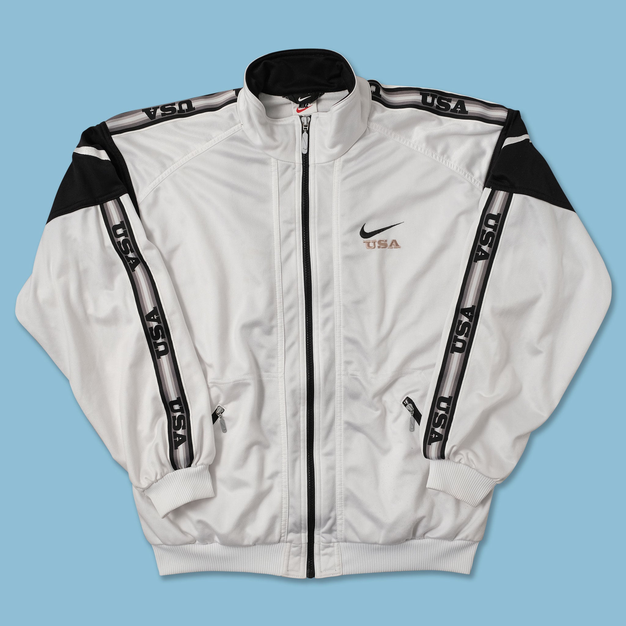 Vintage Nike USA Track Jacket Medium | Double Double Vintage