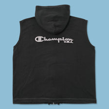 Vintage Champion Hooded Vest XLarge 