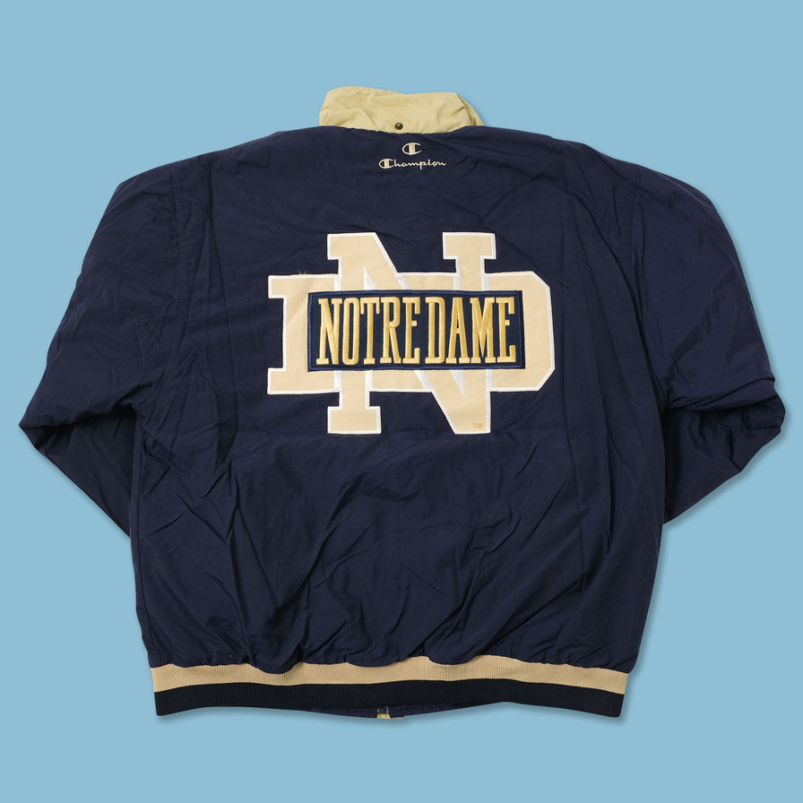 Vintage Champion Notre Dame Padded Jacket Large 