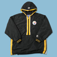 Vintage Starter Pittsburgh Steelers Padded Anorak Large 