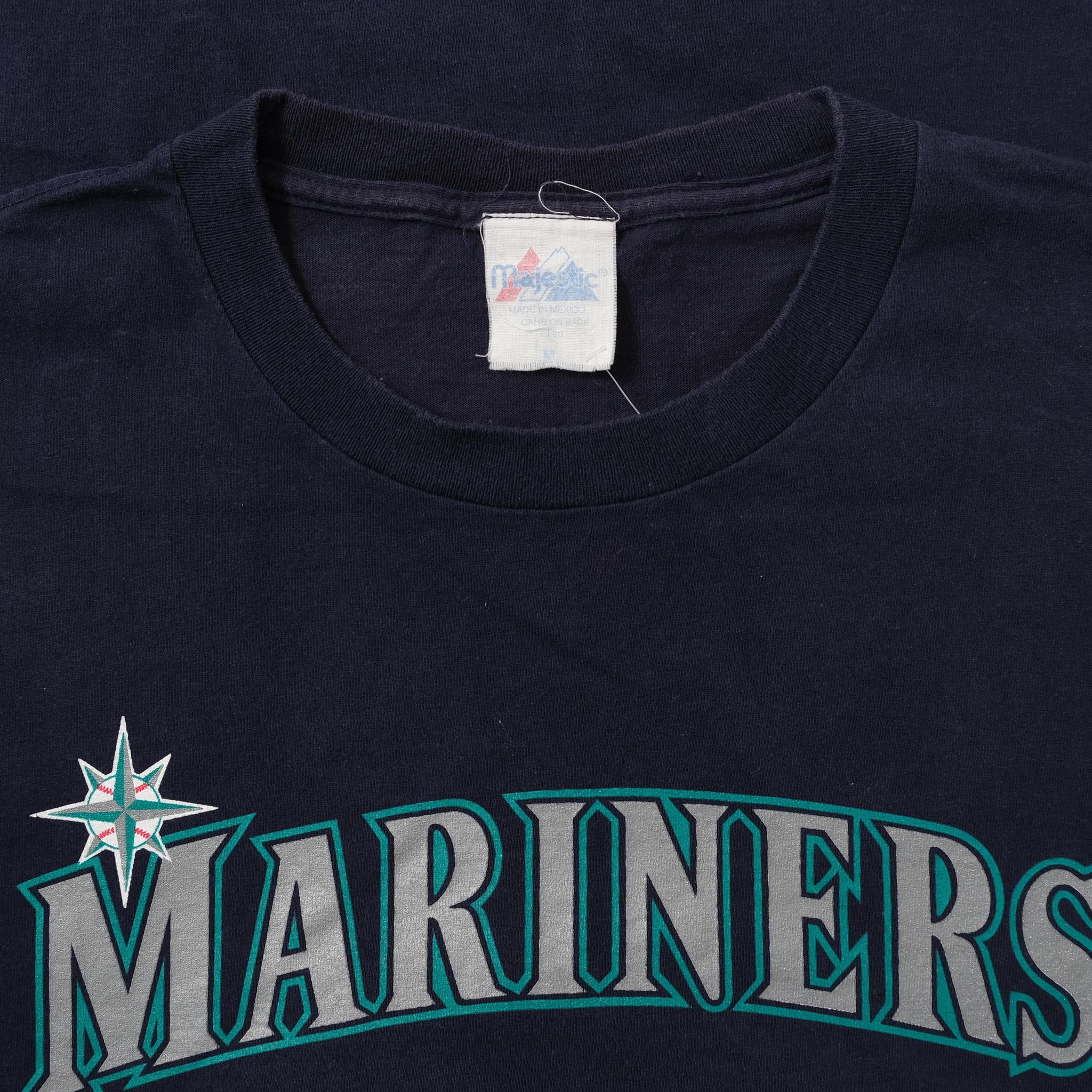 Seattle Mariners Homage Hand Drawn Logo Tri-Blend T-Shirt - Aqua