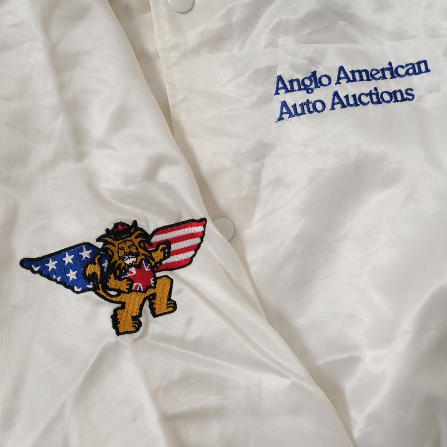 Vintage Satin Anglo American College Jacket Large 