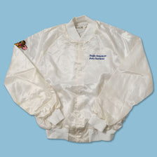 Vintage Satin Anglo American College Jacket Large 