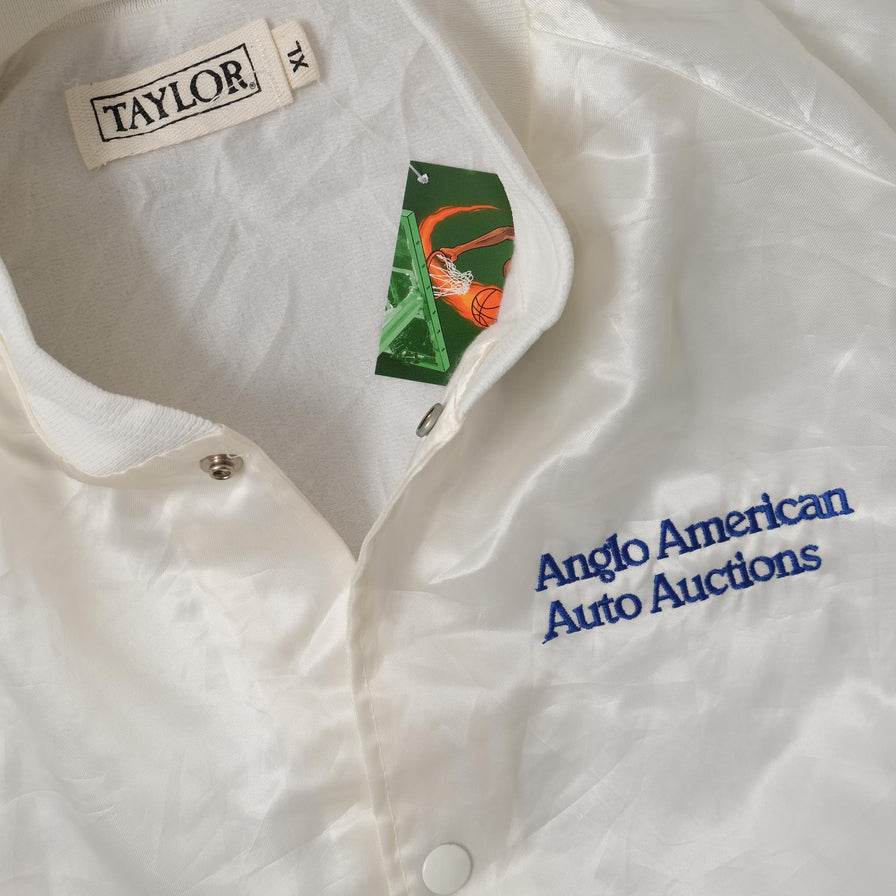 Vintage Satin Anglo American College Jacket Large 