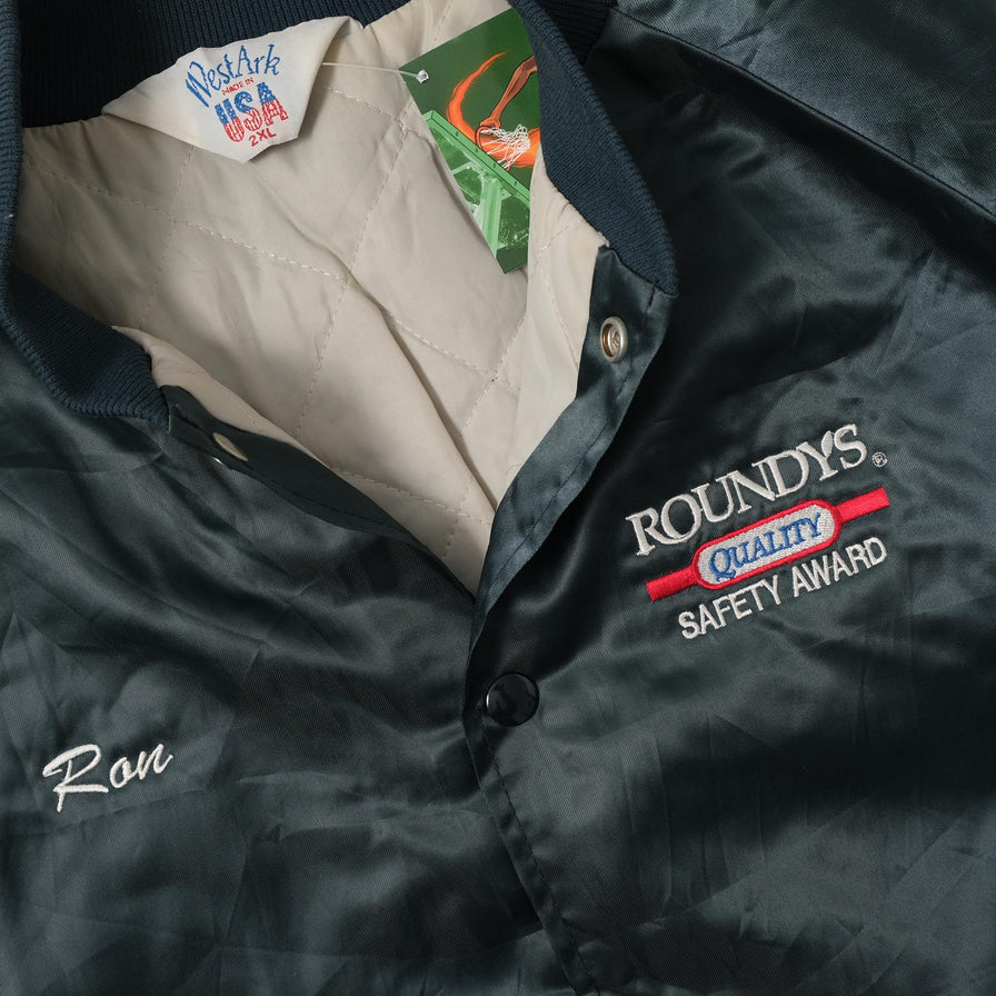 Vintage Satin College Jacket XXLarge 