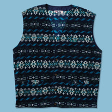 Vintage Fila Fleece Vest Large 