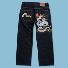 Vintage Evisu Denim Pants 36x30 