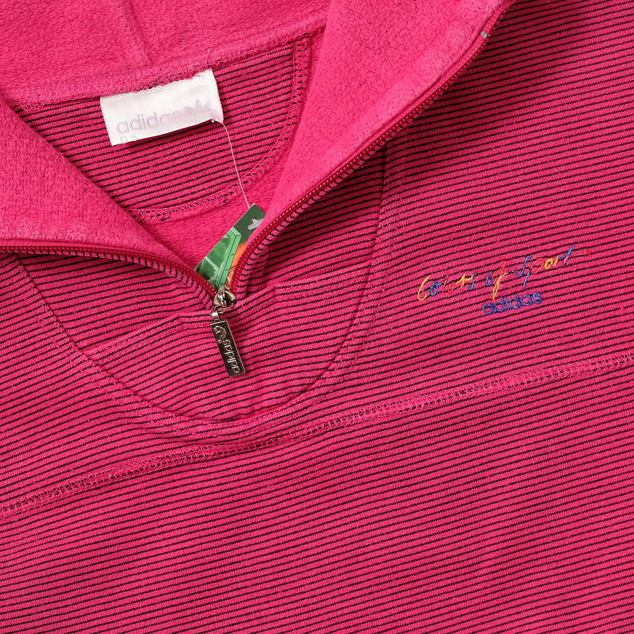 Vintage adidas Q-Zip Sweater Medium 