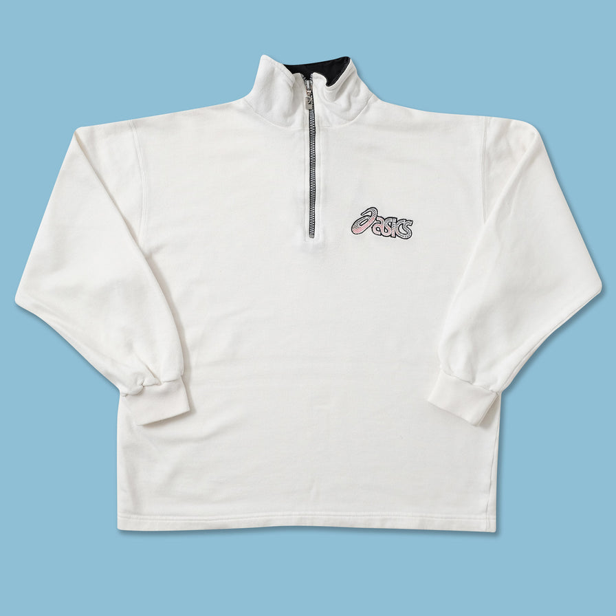 Vintage Asics Q-Zip Sweater Small 
