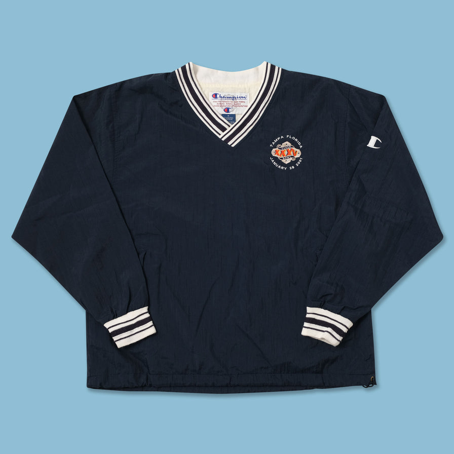 2001 Champion Super Bowl Windbreaker Medium 