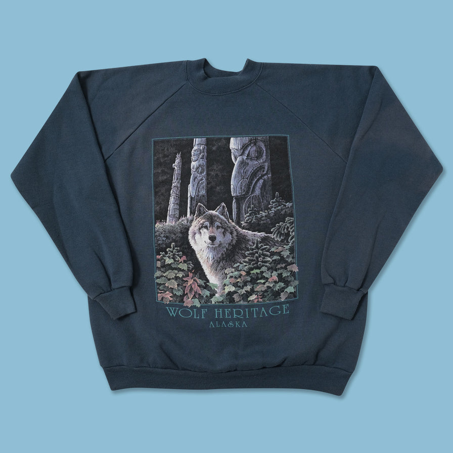 Vintage Wolf Sweater Medium 