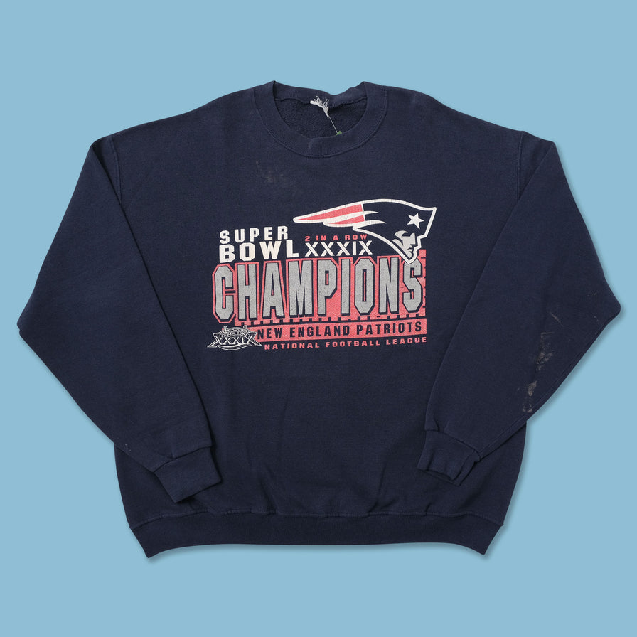 2005 Patriots Super Bowl Champions Sweater XLarge 