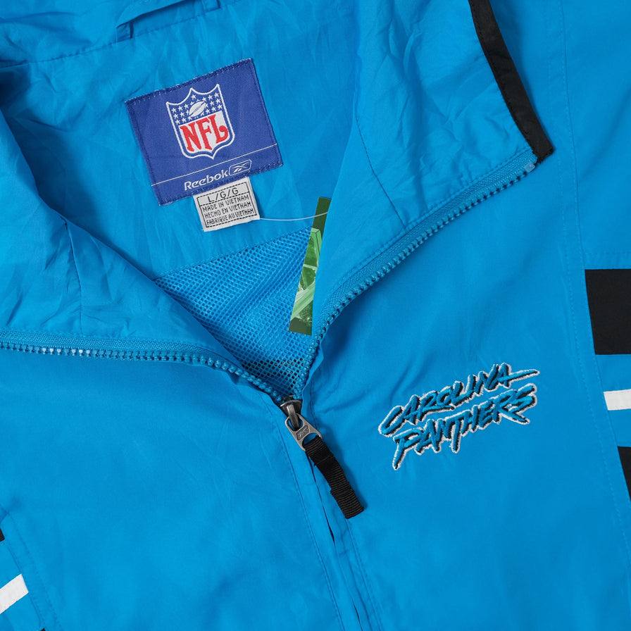 Vintage Reebok Carolina Panthers Track Jacket Large 
