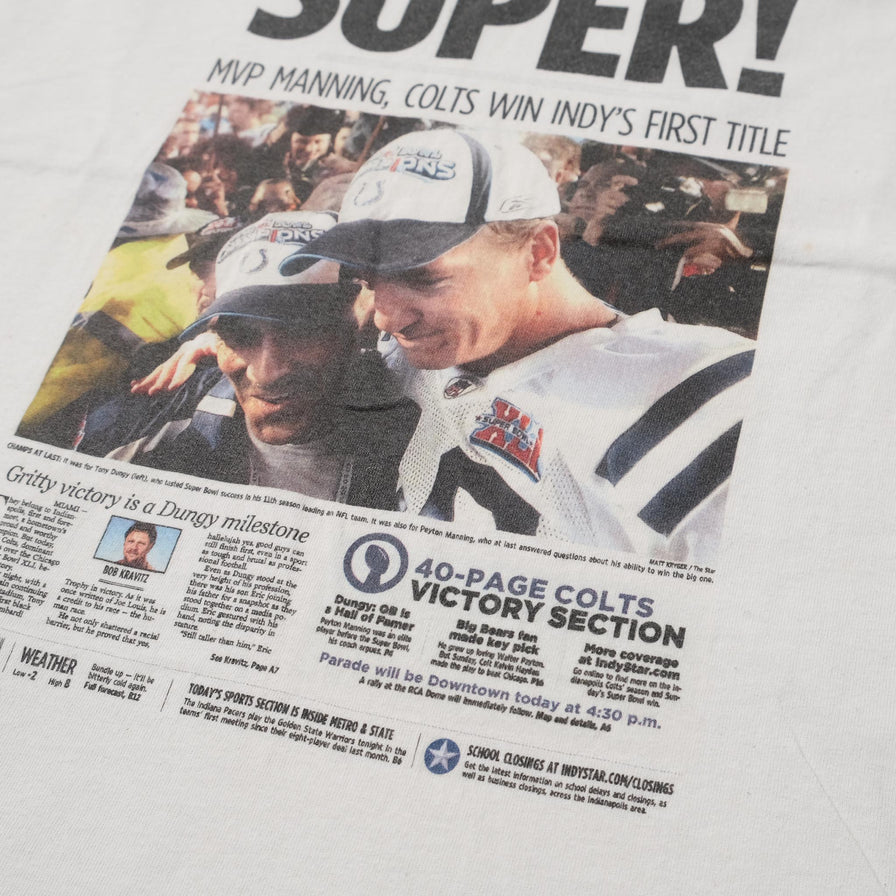 2007 Indianapolis Colts T-Shirt Large 