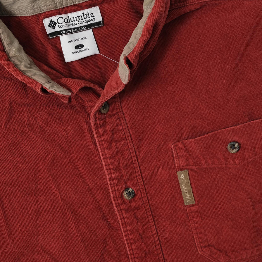 Columbia Cord Shirt Large 