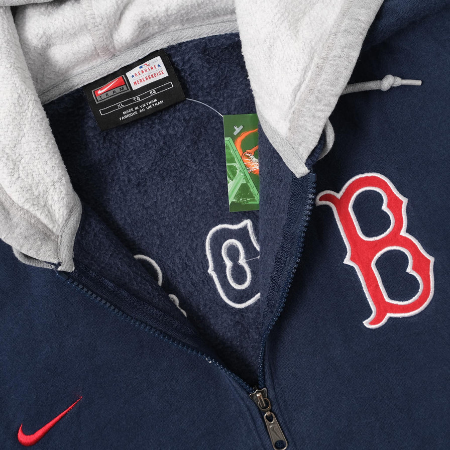 Vintage Nike Boston Red Sox Zip Hoody XLarge 