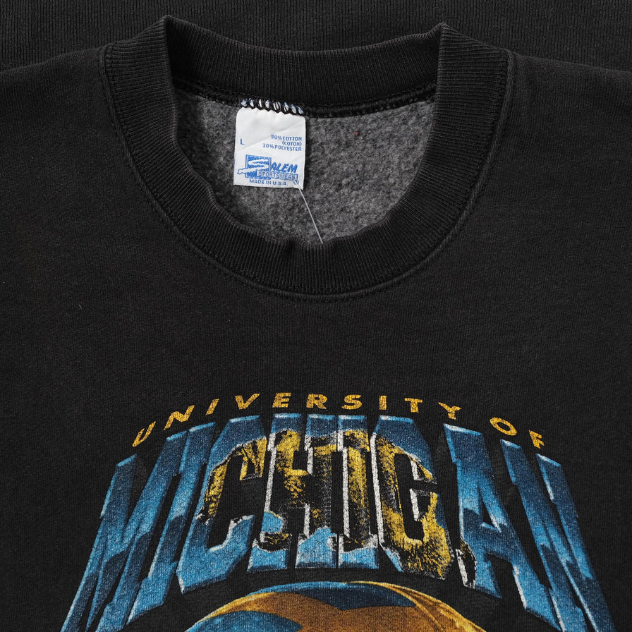 Vintage Salem Michigan Wolverines Sweater Large 