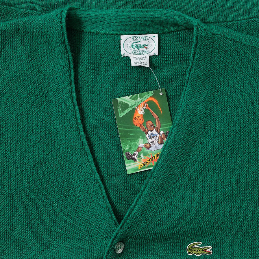 Vintage Lacoste Knit Cardigan Large 