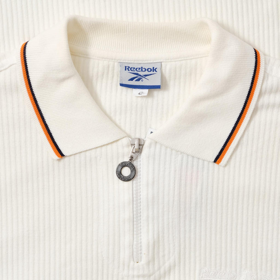 Vintage Reebok Zip Polo Medium 
