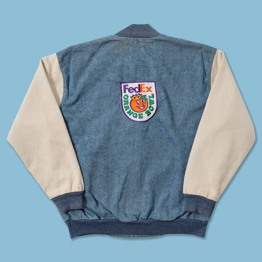 Vintage University of Michigan Denim Varsity Jacket XLarge 